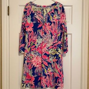 Mid length 3/4 sleeve dress